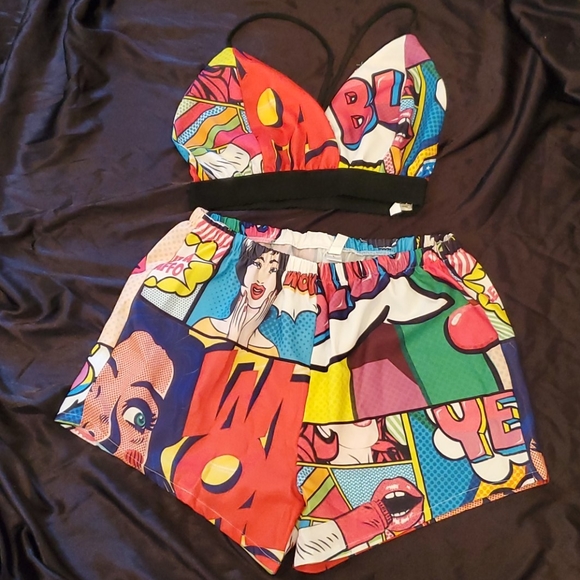 SHEIN Pants - Shein character lounge set L